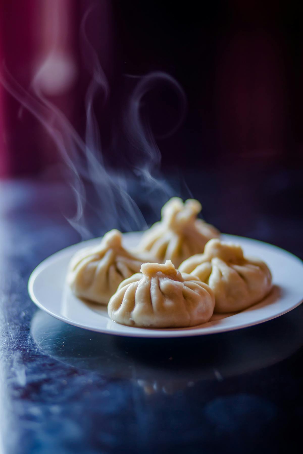 Photo Of Dim Sum On Ceramic Plate